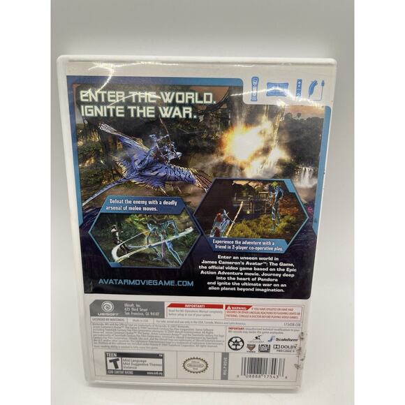 James Cameron's Avatar: The Game (Nintendo Wii, 2009) W/ Manual! - Tested - Picture 3 of 10